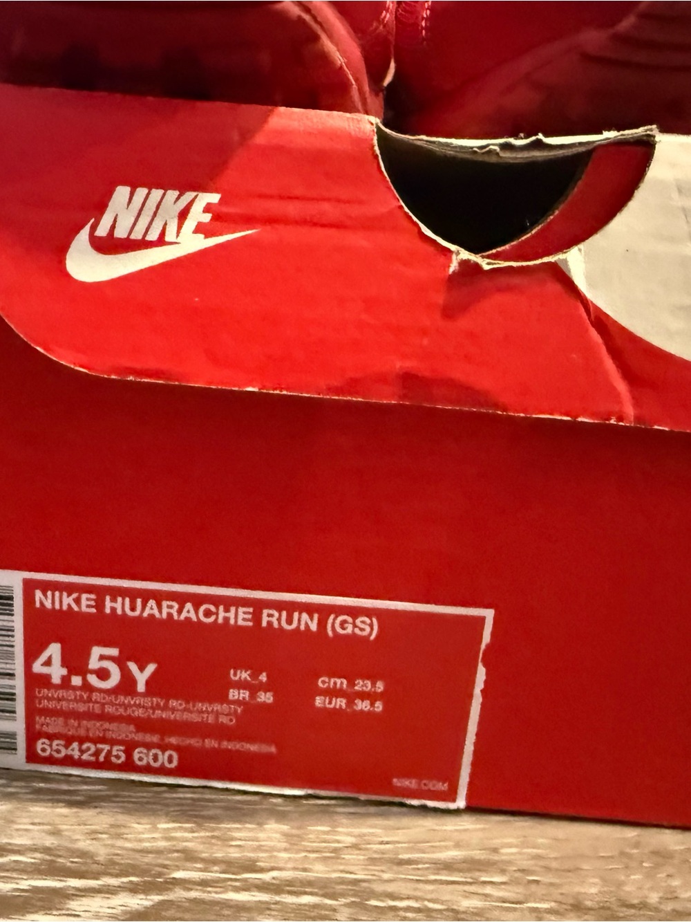 Nike Huarache Big Kids Size 4.5 Y - Picture 7 of 7